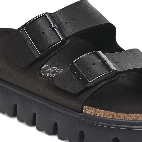BIRKENSTOCK PAPILLIO ARIZONA CHUNKY BIRKO FLOR SANDALS BLACK 37 6 - Picture 3 of 9